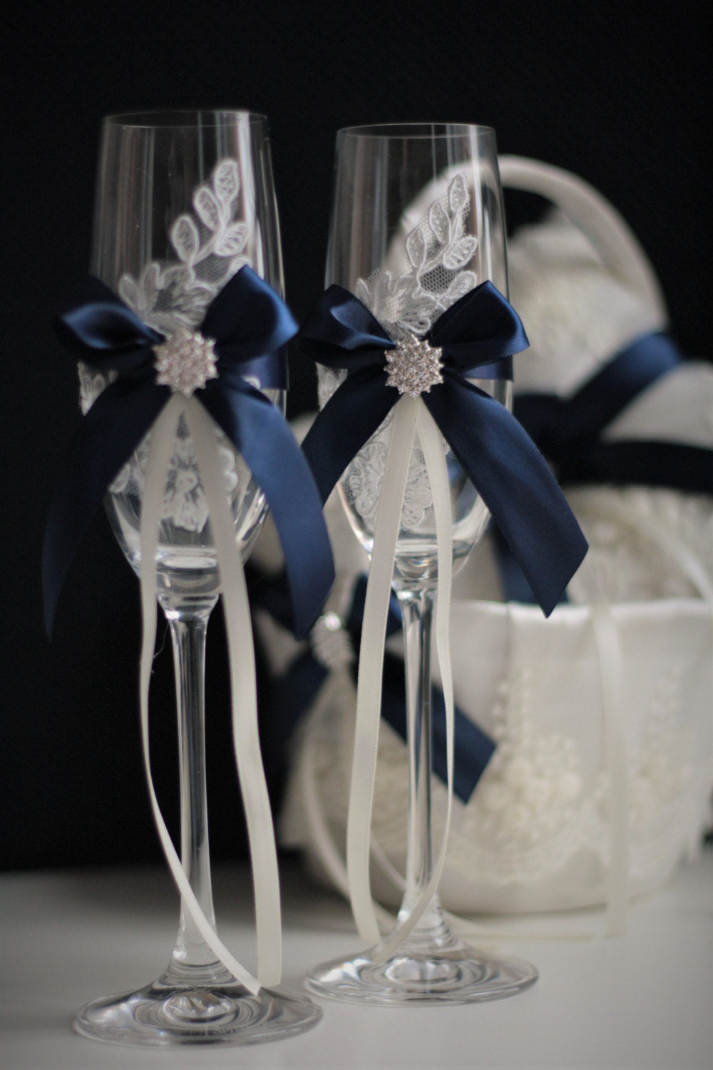 Navy Blue Ceremonial Ribbon