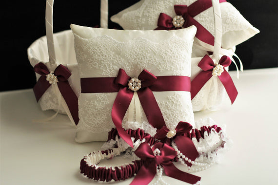 Wine Garter Set, Burgundy Garters, Red Wedding Garter, Red Garter Belt Alex Emotions Wine Garter Set, Burgundy Garters, Red Wedding Garter, Red Garter Belt Alex Emotions
