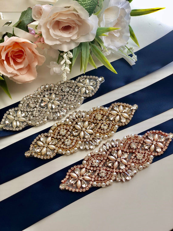 Navy Blue Bridal Sash, Navy Bridal Belt, Belts and Sashes, Nautical We Alex Emotions Navy Blue Bridal Sash, Navy Bridal Belt, Belts and Sashes, Nautical We Alex Emotions