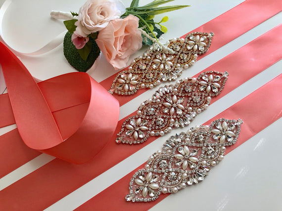 Coral Bridal Belt, Coral Wedding Belt, Rhinestone Bridal Belts, Bridesmaid Belt, Coral Bridal Sash, Bridal Sash Belt, Dress Belt Wedding