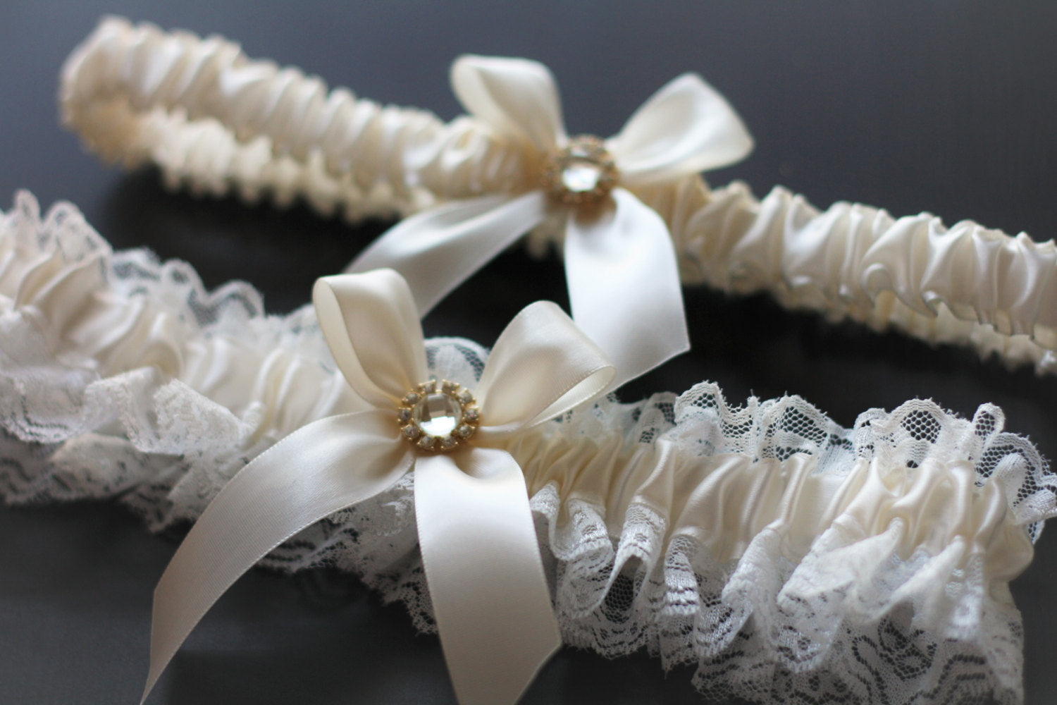 SATINE  Lace Wedding Garter